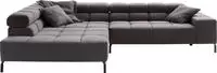 Home affaire Ecksofa "Ancona New, wahlweise motorische Sitztiefenverstellung,...