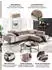 Home Affaire Ecksofa Ancona New auch in Cord feine Steppung mit Kopfteilverstellung 3 Zierkissen L-Form dunkelgrau