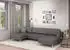 Home Affaire Wohnlandschaft Booster whlw. mit Schlaffunktion & Bettkasten Fuß Buche lackiert Sofa in U-Form Breite 305 cm in Cord oder Struktur anthrazit