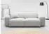 Home Affaire 2,5-Sitzer Glimminge auch in Breitcord Feincord + Easy care-Bezug besondere Kedernähte Zierkissen silber