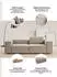 Home Affaire 2-Sitzer Watertown modernes Sofa 246 cm breit auch in Feincord stilvolles Sofa für 2 Personen mit extra breiter Sitzfläche sand 246 cm x 68 cm x 98 cm