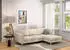 Home Affaire Ecksofa Booster whlw. mit Schlaffunktion & Bettkasten Fuß Buche lackiert Recamiere beidseitig montierbar L-Form in Cord & Struktur B: 232 cm cream