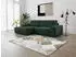 Kauf-Unique Ecksofa mit Schlaffunktion - Ecke Links - Cord - Tannengrün - AMELIA