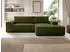 Kauf-Unique Ecksofa mit Schlaffunktion - Ecke rechts - Cord - Khaki - AMELIA