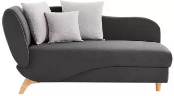 Kauf-Unique Penelope 160x81x80cm Chaise longue on the right anthracite