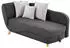 Kauf-Unique Penelope 160x81x80cm Chaise longue on the right anthracite