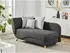 Kauf-Unique Penelope 160x81x80cm Chaise longue on the right anthracite