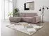 Kauf-Unique Ecksofa mit Schlaffunktion - Ecke Links - Cord - Hellviolett - AMELIA
