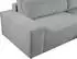 Kauf-Unique Ecksofa mit Schlaffunktion - Ecke Rechts - Cord - Hellgrau - AMELIA