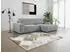 Kauf-Unique Ecksofa mit Schlaffunktion - Ecke Rechts - Cord - Hellgrau - AMELIA