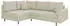 S-Style Möbel Kai Ecksofa Cord-Stoff Beige, Ottomane links, 231x161cm (Kai)