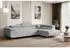 ALTDECOR GUSA-L Ecksofa mit Schlaffunktion und Bettkasten, Hellgrau Bouclé, L-Form, 272x202cm
