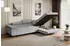 ALTDECOR GUSA-L Ecksofa mit Schlaffunktion und Bettkasten, Hellgrau Bouclé, L-Form, 272x202cm