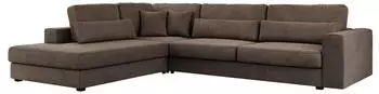 MKS Meble Savona Ecksofa L-Form Braun Velvet, 316x249cm