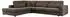 MKS Meble Savona Ecksofa L-Form Braun Velvet, 316x249cm