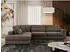 MKS Meble Savona Ecksofa L-Form Braun Velvet, 316x249cm