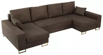 MKS Meble Dorian U Ecksofa U-Form mit Schlaffunktion, Bettkasten, Metallbeine (DORIAN U)
