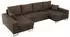 MKS Meble Dorian U Ecksofa U-Form mit Schlaffunktion, Bettkasten, Metallbeine (DORIAN U)
