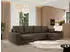 MKS Meble Dorian U Ecksofa U-Form mit Schlaffunktion, Bettkasten, Metallbeine (DORIAN U)