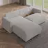 Masseno Turin N Ecksofa L-Form mit Schlaffunktion & Bettkasten, Schwarz, 265x183cm (TURIN N NOW OR NEVER 100)