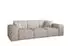 Fun Möbel Celes Premium 3-Sitzer Sofa Stoff Scala Hellbeige
