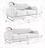 Fun Möbel Valerie Sofaset 3-2 Velvet Beige (VALERIE 3-2)