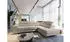 Masseno Apiro R-S Ecksofa L-Form mit Schlaffunktion & Bettkasten, Kordstoff, Beige, 276x202cm (Apiro R-S)