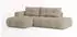 Masseno Fluma L-S Ecksofa L-Form Boucle-Stoff Beige Schlaffunktion 279x158cm (FLUMA L-S QUELLE 05)