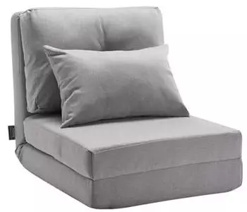 VEVOR Klappbares Bodensofa 5-fach verstellbar, grau