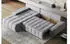 Masseno Alese L-S Ecksofa L-Form mit Schlaffunktion und Bettkasten, Hellgrau (MONOLITH 84)