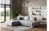 Masseno Alese L-S Ecksofa L-Form mit Schlaffunktion und Bettkasten, Hellgrau (MONOLITH 84)