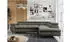 MKS Meble Peter L Ecksofa L-Form Velvet Dunkelgrau mit Schlaffunktion und Bettkasten (Peter L)