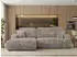 MKS Meble OVO L Ecksofa mit Schlaffunktion & Bettkasten, Cord Hellbraun, L-Form 271x195cm