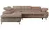 MKS Meble Peter L Ecksofa L-Form Cord Braun, Schlaffunktion, Bettkasten, Links (Peter L)