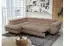 MKS Meble Peter L Ecksofa L-Form Cord Braun, Schlaffunktion, Bettkasten, Links (Peter L)