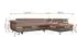 MKS Meble Peter L Ecksofa L-Form Cord Braun, Schlaffunktion, Bettkasten, Links (Peter L)