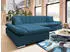 Mirjan24 Malwi Cord Ecksofa L-Form mit Schlaffunktion und Bettkasten, Dunkelblau