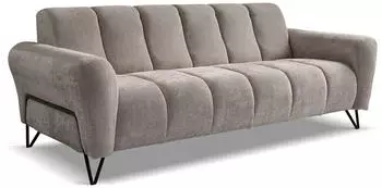 Beautysofa Volare 3-Sitzer Sofa Chenille Storm 09, schwarze Metallbeine (Volare)