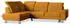 Masseno LERMA R-S Ecksofa L-Form mit Schlaffunktion & Bettkasten, Velours, Gelb (LERMA R-S MONOLITH 48)
