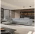 Masseno Vicente Ecksofa L-Form Boucle-Stoff Braun mit Schlaffunktion & Bettkasten (VICENTE L-S QUELLE 25)