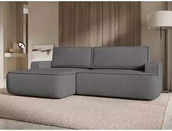 Mirjan24 Mono Ecksofa L-Form mit Schlaffunktion und Bettkasten, 260x168cm