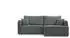 Selsey Kassian Ecksofa mit Schlaffunktion & Bettkasten, Webstoff, grau, Ottomane rechts, 227x147cm