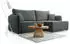 Selsey Kassian Ecksofa mit Schlaffunktion & Bettkasten, Webstoff, grau, Ottomane rechts, 227x147cm