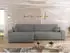 Mirjan24 Piano L Maxi Ecksofa mit Schlaffunktion und Bettkasten, L-Form (Piano L Maxi)