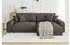 S-Style Möbel Emma Ecksofa Cord-Stoff, Schlaffunktion, Bettkasten, L-Form, 234x170cm (Emma)