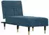 vidaXL Chaiselongue Samt Blau