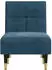 vidaXL Chaiselongue Samt Blau