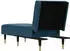 vidaXL Chaiselongue Samt Blau
