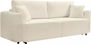 xonox.home Point Schlafsofa 3-Sitzer Webstoff Creme 250x95x99cm (001849022301)