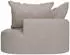 Juskys Tirano Ecksofa L-Form mit Ottomane, Samt, Beige, 4-Sitzer (Tirano)